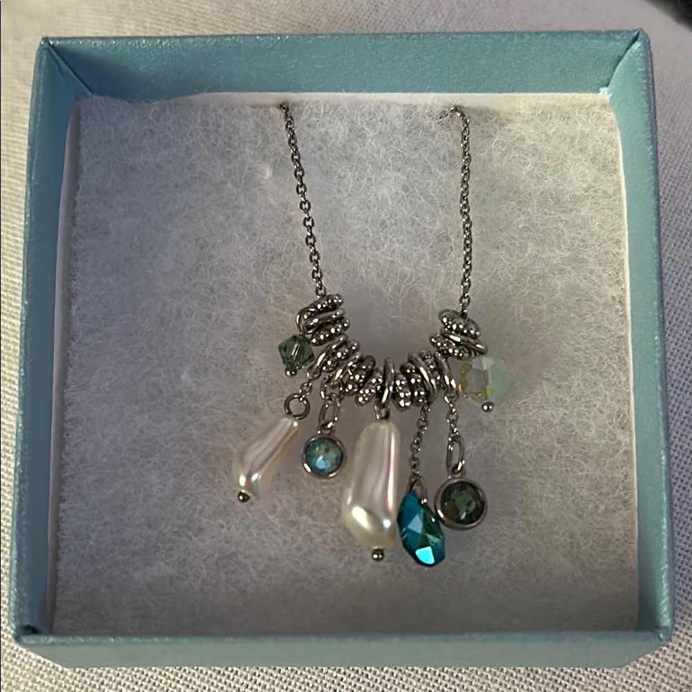 Touchstone Crystal Mix It Up, Green Necklace